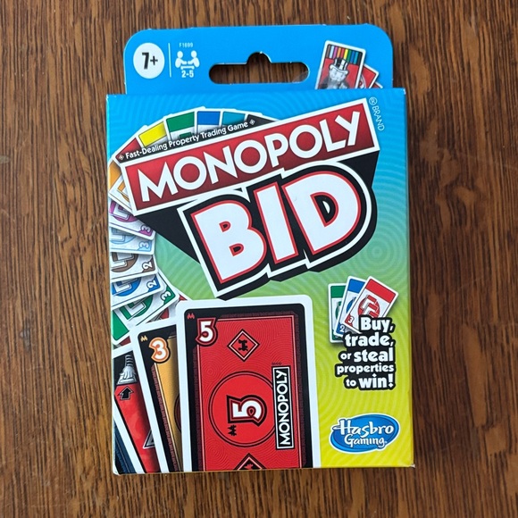 Monopoly Bid Card Game - Picture 1 of 2